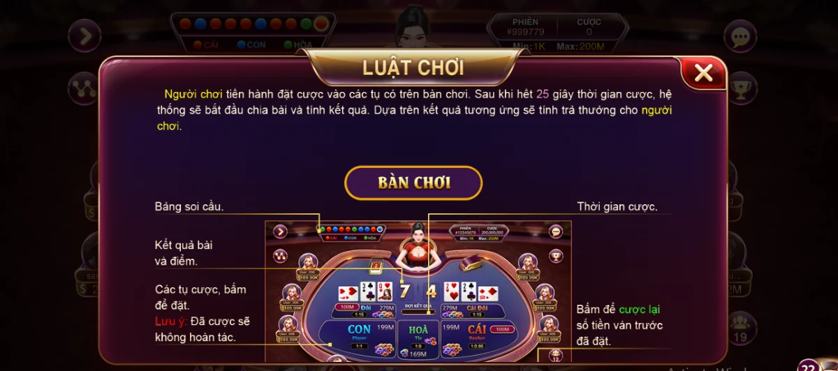 Một số chú ý khi chơi game tại Baccarat Sun win