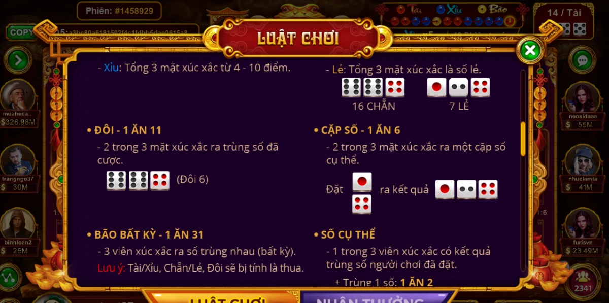 Hướng dẫn chơi Sicbo tài phú nhà game Sun win cho người chơi mới