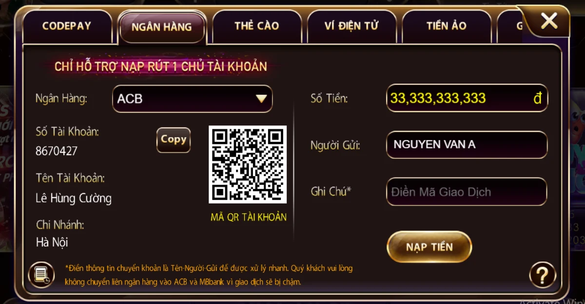 Mẹo nạp tiền cổng game Sunwin live nhanh chóng cùng siêu dễ dàng